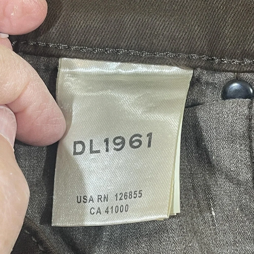 NWT, DL1961 Jeans Mens 40x36 Dark Brown Vinn Casual Straight Stretch Twill Pants